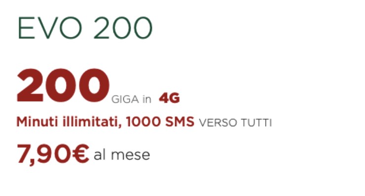 Offerta Evo 200 di CoopVoce, ecco quanto costa e cosa include