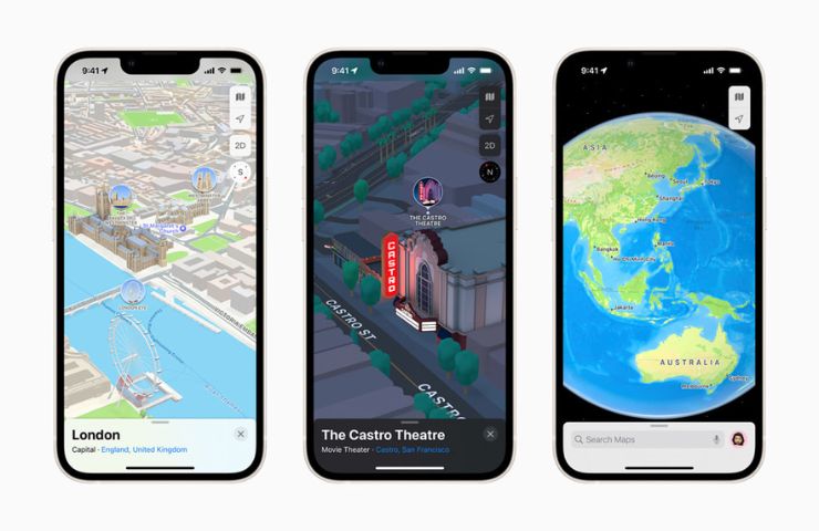 Apple Maps nuovo aggiornamento mappe 3D